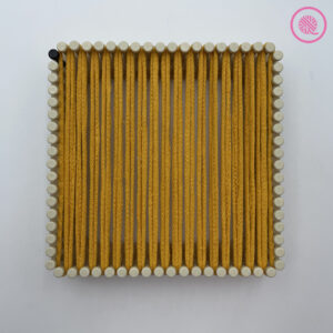 padded basketweave potholder warp in place