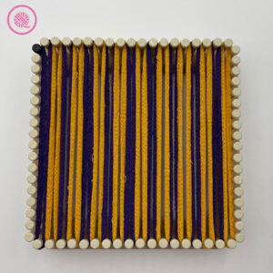 twill step diamond 18-peg warp setup