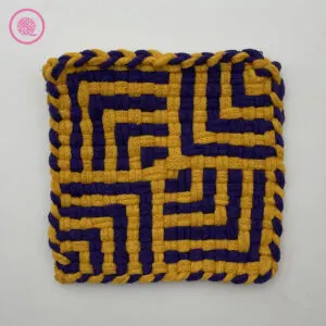 Diverging Corners Woven Potholder