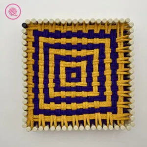 Woven Noughts and Crosses Potholder
