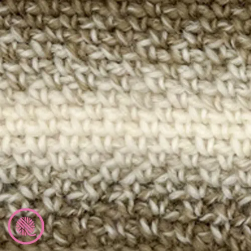 linen stitch close up