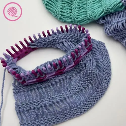how to loom knit drop stitches