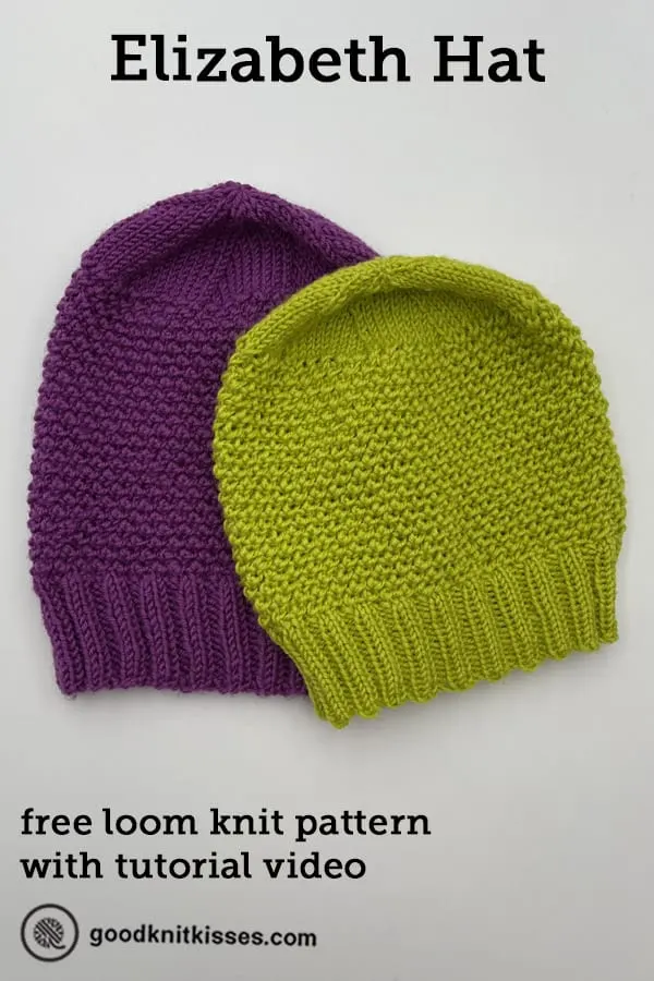 loom knit elizabeth hat pin image