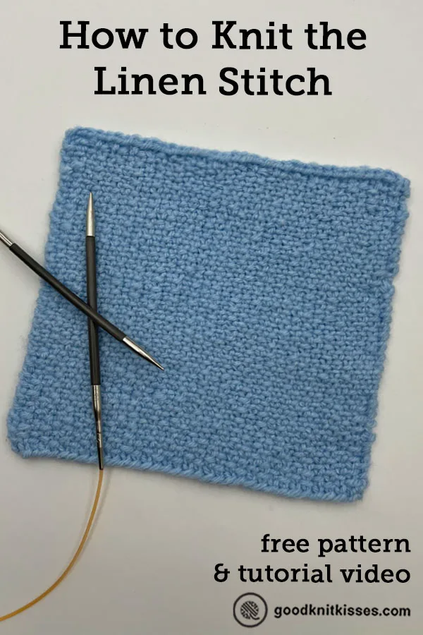 needle knit the linen stitch pin image
