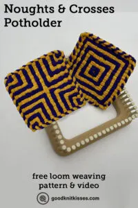 Nought and Crosses Potholder PIN image